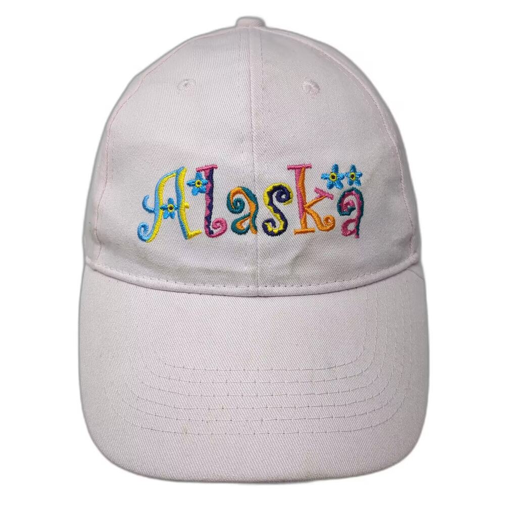 T.I.I. Alaska Pink Baseball Cap Embroidered Adjustable Souvenir Cotton Hat